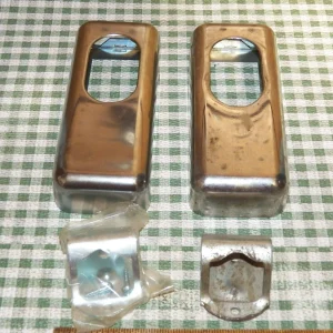 Vintage Pair of Wall Mount Bottle Openers w/ Cap Catcher